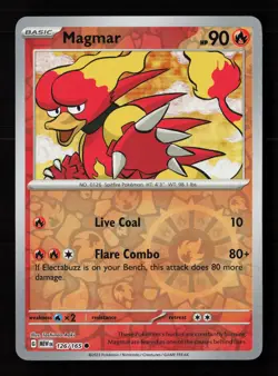 Magmar 126/165 Reverse Holo Pokemon TCG SV: Scarlet & Violet 151 NM - Image 1