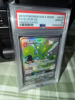 POKEMON SCIZOR GX #SV72 HIDDEN FATES SHINY VAULT - PSA GEM MINT 10 - Image 1