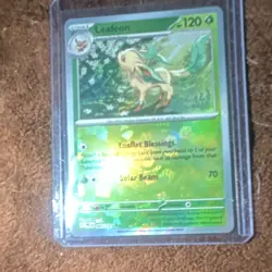 Pokemon TCG Leafeon 005/131 Sv: Prismatic (Masterball ) Evolutions Holo Rare - Image 1
