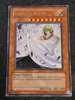 Yu-Gi-Oh! TCG Vanity's Ruler Unl Edition Rare CDIP-EN024 LP - Image 1