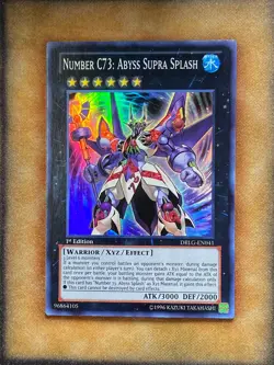 Yugioh Number C73: Abyss Supra Splash DRLG-EN041 Super Rare 1st Ed NM - Image 1
