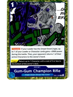 Gum-Gum Champion Rifle EB01-028 Extra Booster: Memorial Collection One Piece LP - Image 1