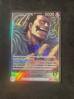 One Piece Crocodile OP14-079 Alternate Alt Art Leader NM FR - Image 1