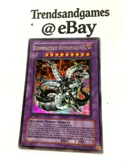 YUGIOH - CHIMERATECH OVERDRAGON - POTD-EN034 - 1ST ED - ULTRA RARE - NEAR MINT - Image 3