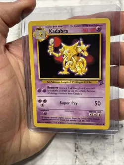 KADABRA - 46/130 - Base Set 2 Pokemon Card NM Vintage WOTC TCG Nintendo Vtg - Image 1