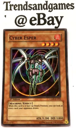 YUGIOH - CYBER ESPER - CDIP-EN005 - 1ST ED - ULTIMATE RARE - NM CYBERDARK IMPACT - Image 1