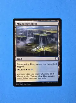1x Meandering River Commander 2018 Mtg Magic Gathering Card Dual Land 265 - Image 1