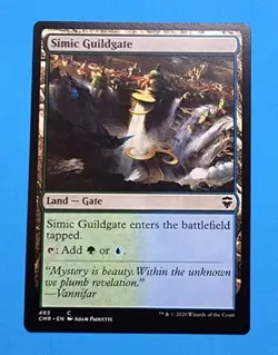 1x Simic Guildgate Commander Legends 2020 MTG Magic Card Dual Land Gate 493 - Image 1