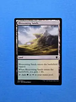1x Blossoming Sands Commander 2017 Mtg Magic Gathering Card Dual Land 237 - Image 1
