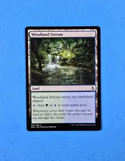 1x Woodland Stream Amonkhet 2017 Mtg Magic Gathering Card Dual Land Mana 287 - Image 1