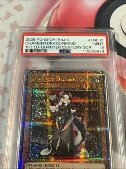 Chamber Dragonmaid *PSA MINT 9 RA04-EN032 *QCR Secret Rare * Yugioh - Image 3
