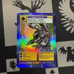 Machinedramon Bo-55 Holo Digimon CCG Bandai 1999 vintage card - Image 1