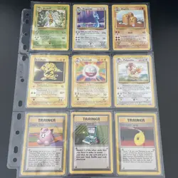Vintage Complete Pokemon Non Holo Base Set 17-102 WOTC card collection 1999 🔥 - Image 1