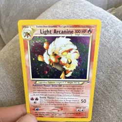 Pokemon Light Arcanine 100 HP Holo 12/105 Neo Destiny Card 2000 - Image 1