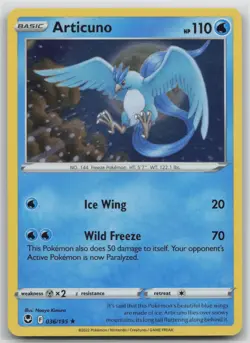 Pokemon Card Articuno (Cosmos Holo) Promo Miscellaneous Cards & Products 036/195 - Image 1