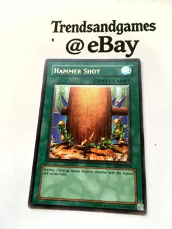 YUGIOH - HAMMER SHOT - SOD-EN038 - ULTIMATE RARE - NEAR MINT SOUL OF THE DUELIST - Image 3