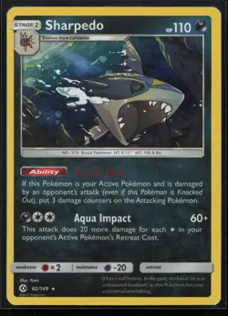Sharpedo - 82/149 (Cosmos Holo) 082/149 Blister Exclusives Pokemon TCG Card - Image 1