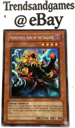 YUGIOH - PROMOTHEUS, KING OF THE SHADOWS - FOTB-EN063 - SECRET RARE - NEAR MINT - Image 1