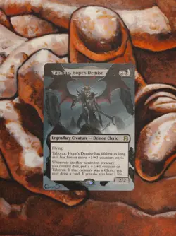 Magic the Gathering Taborax, Hope's Demise Hand Painted Unique Custom MTG Alter - Image 1