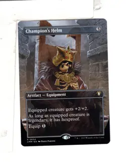 MTG SkeenAB Champion's Helm BORDERLESS from Commander Masters. NM. - Image 1