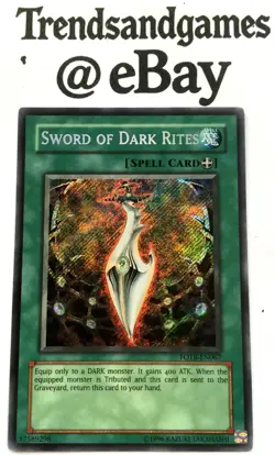 YUGIOH - SWORD OF DARK RITES - FOTB-EN067 - SECRET RARE - NEAR MINT - ENGLISH - Image 1