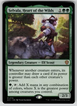 Selvala, Heart of the Wilds Normal M Commander: Lorwyn Eclipsed 116 NM - Image 1