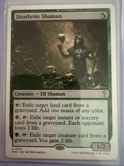 Deathrite Shaman (White Border Rare) - MTG Mystery Booster 2 (MB2)#81 2 - Image 1
