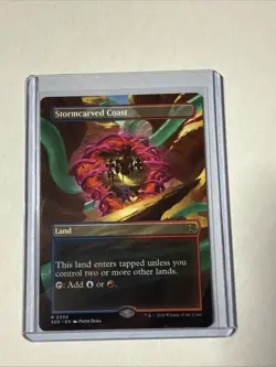 MTG Stormcarved Coast (Borderless) Secrets of Strixhaven Regular - Image 1