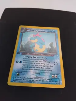 LP / NM Dark Croconaw 1st Edition 32/105 Uncommon Neo Destiny Pokemon WOTC 2002 - Image 2