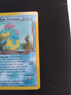 LP / NM Dark Croconaw 1st Edition 32/105 Uncommon Neo Destiny Pokemon WOTC 2002 - Image 5