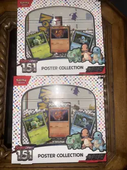 2 Pokemon TCG Scarlet & Violet - 151 Poster Collection Boxes - 3 Packs Each 820650853166 - Image 1