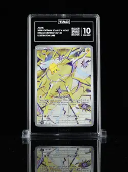 Pokemon Stellar Crown JOLTIK 150/142 Illustration Rare TAG 10 - Image 1
