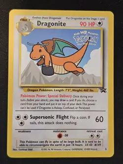 Pokemon TCG Dragonite 5 Movie Black Star Promo Mint / Near Mint - Image 1