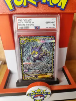 Pokemon2026 M Gengar EX SAR Signed UV Italian Artist Fancard 14 Of 33. - Image 2