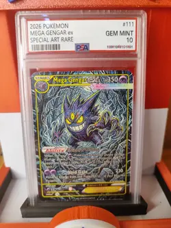 Pokemon2026 M Gengar EX SAR Signed UV Italian Artist Fancard 14 Of 33. - Image 3