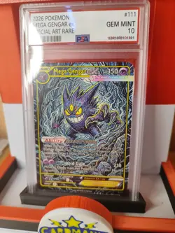 Pokemon2026 M Gengar EX SAR Signed UV Italian Artist Fancard 14 Of 33. - Image 4