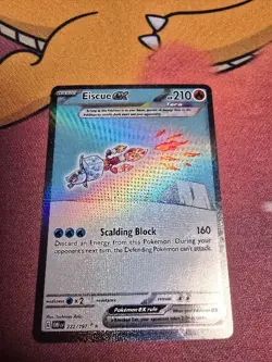 Pokemon TCG Eiscue ex 222/197 Obsidian Flames SIR Holo Rare NM 2023 - Image 3