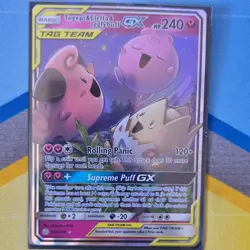 Pokemon Togepi & Cleffa & Igglybuff GX TAG TEAM Sm-Cosmic Eclipse 143/236 Holo … - Image 1