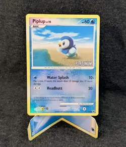 Pokemon TCG Piplup Reverse Holo Platinum Stamped Burger King Card 71/100 LP - Image 1