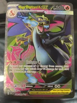 Pokemon TCG Me02: Phantasmal Flames Mega Charizard X ex 109/094 Ultra Rare M/NM - Image 2