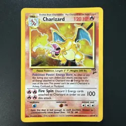 Pokemon Base Set 2 Charizard 4/130 Holo Rare Vintage WOTC LP Raw - Image 1