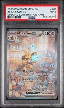 PSA 9 - 2023 POKEMON 151 ALAKAZAM EX #201 - SIR - Image 1