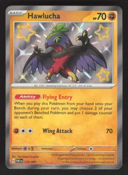 Hawlucha 175/091 Pokemon TCG SV: Paldean Fates NM - Image 1