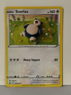 Snorlax 109/159 Crown Zenith NM Pokemon Fast Shipping - Image 1