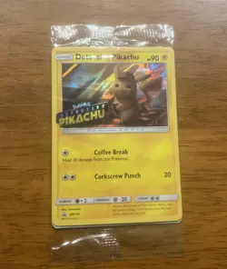 Pokemon 2019 Black Star Promo SM190 DVD Stamped Holo Detective Pikachu Sealed - Image 1