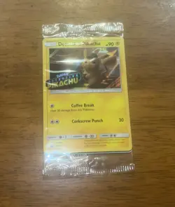 Pokemon 2019 Black Star Promo SM190 DVD Stamped Holo Detective Pikachu Sealed - Image 2