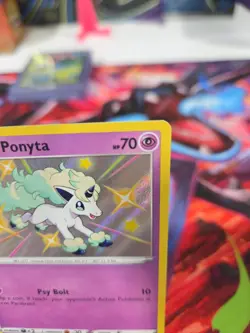 Pokemon TCG Galarian Ponyta Shining Fates SV047/SV122 Holo Shiny Holo Rare#10 - Image 3