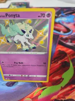 Pokemon TCG Galarian Ponyta Shining Fates SV047/SV122 Holo Shiny Holo Rare#10 - Image 4