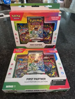 Pokemon First Partner Illustration Collection Series 1 Sealed LOT OF 2 - Image 1