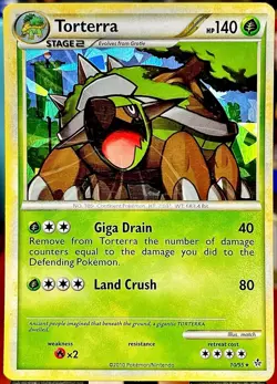 LITE BLEED ⭐ Torterra 10/95 Cracked ICE Holo Rare TCG Pokemon - LP 🔥 - Image 1